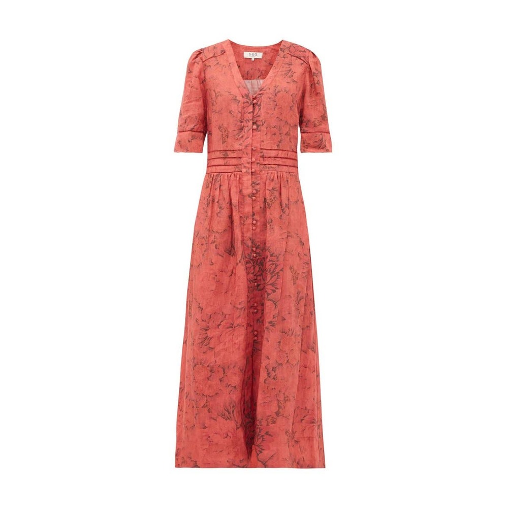 Sea New York Red Floral Maxi Dress - Picture 2 of 9